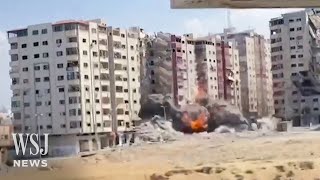Watch: Moment Israeli Strike Hits High-Rise Building in Gaza | WSJ News