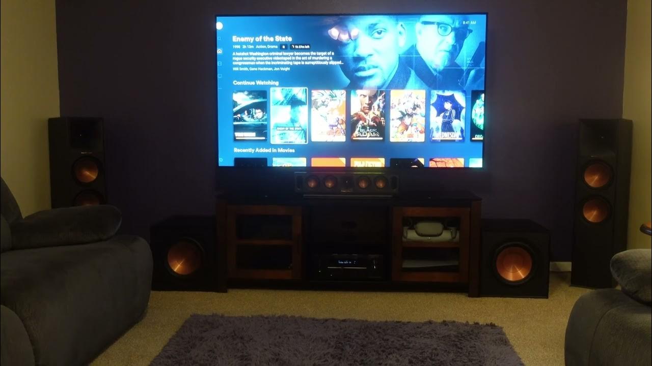 Samsung S95C Ready Home Theater Living Room Tour YouTube