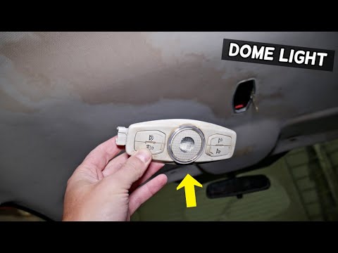 FORD FOCUS MK3 FRONT INTERIOR DOME LIGHT REPLACEMENT REMOVAL. OVERHEAD LAMP