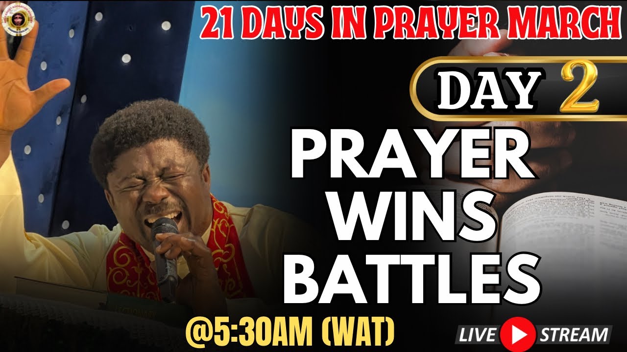 PRAYER WINS BATTLES -GETHSEMANE HOUR (DAY 2) 21 DAYS PRAYER MARCH WITH FR.EBUBE MUONSO | 10TH SEPT