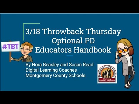 Educators' Handbook Overview