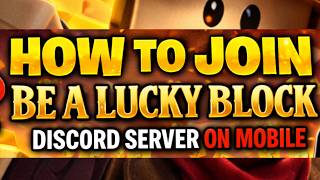 How to Join Be A Lucky Block Discord Server on Mobile (iPhone + Android) | Official Invite Code screenshot 5