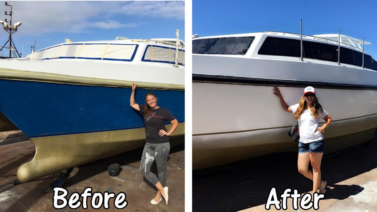 ONE YEAR to PAINT our BOAT!? | YACHT REBUILD WEEK 61