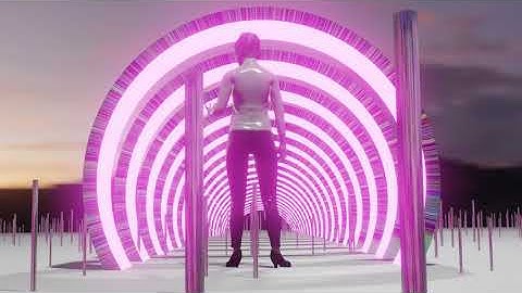 3D animation || lighting tunnel BLENDER || Marina tech