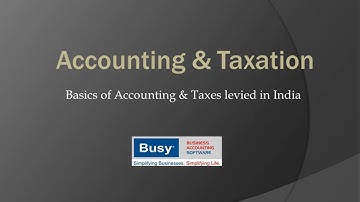 Lesson 1 - Introduction to Accounting and Taxation - Hindi