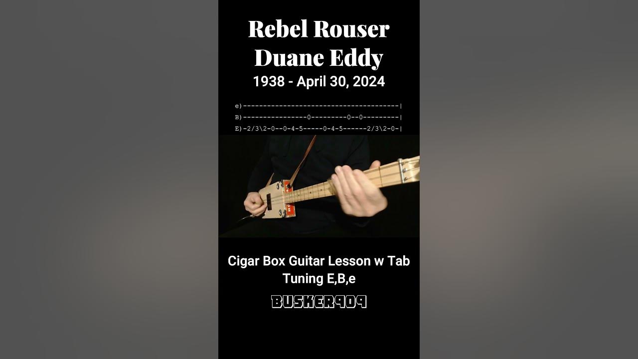 Rebel rouser by duane eddy easy no chat lesson fretless 3 string