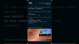 How To Install & Run TypeScript Fast 🛠️ (Day 4/60) #typescript #programming #coding #webdevelopment
