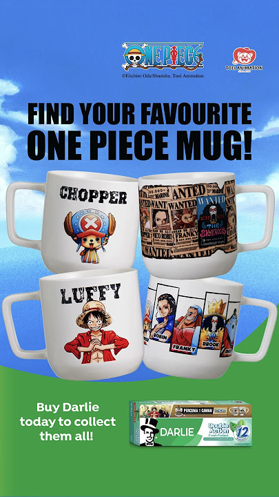Get Your Favourite Darlie x One Piece Mugs Today!