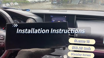 How to install 10.25 Inch Lexus IS carplay android large screen step by step?