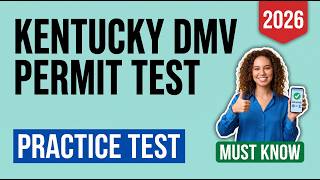 Pass First Try: 2026 Kentucky DMV Permit Test 12 (30 Real KSP Questions & Answers!)