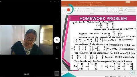 MATRICES LEC8 By RANJANA DUTTA