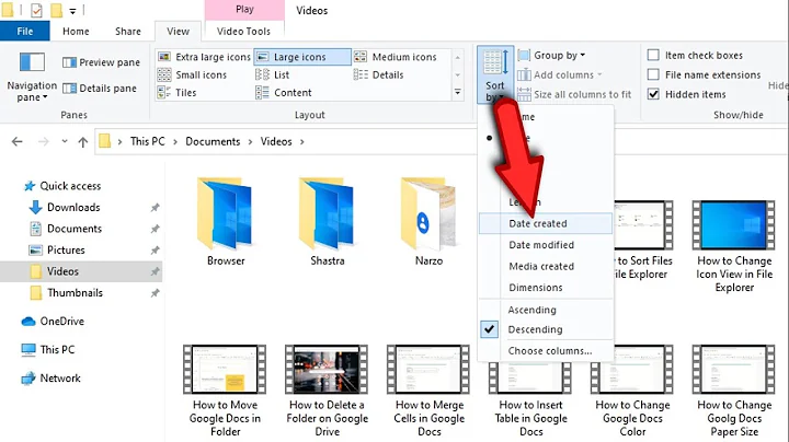 How to Sort Files in File Explorer