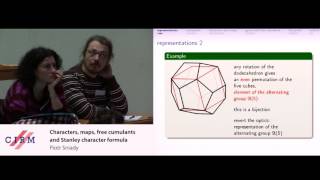 Piotr Śniady: Characters, maps, free cumulants and Stanley character formula - Part 1