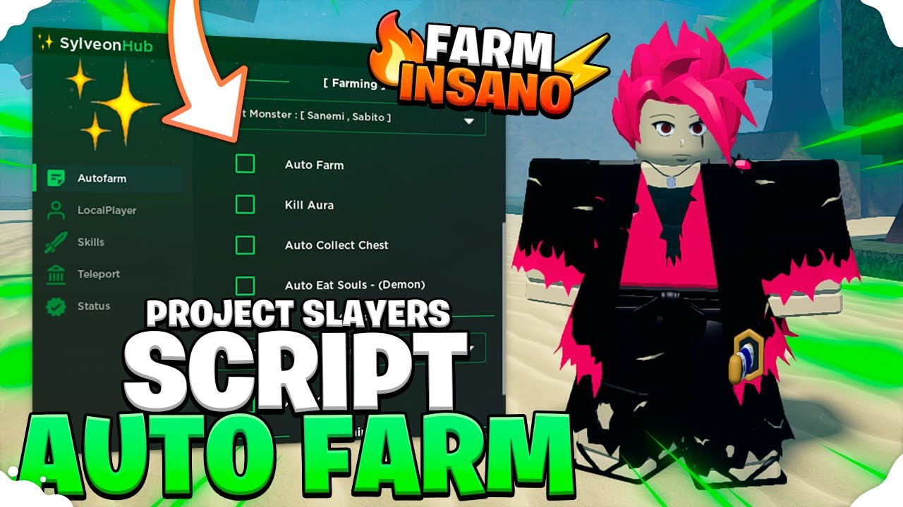 Project Slayers: Auto Farm, Kill Aura, Boss Farm Scripts