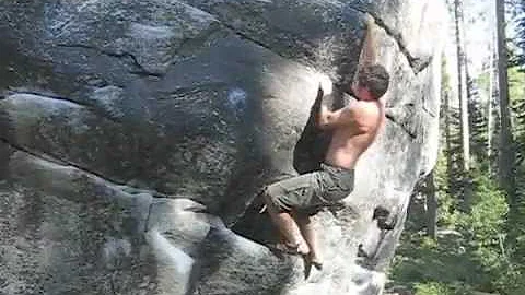 Dyno Problem (V4) Saddle Boulders