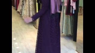 Pınar Şems Yezra Elbise - Mor - www.modavitrini.com