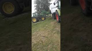 John Deere Aan Het Balen Afladen