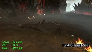 AMD A6-7400K -- Radeon R5 series -- Total War WARHAMMER Benchmark