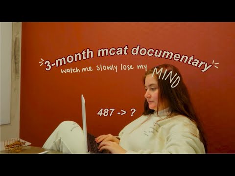 3 MONTH MCAT STUDY VLOG (487 to final score) | all the moments + emotions leading up