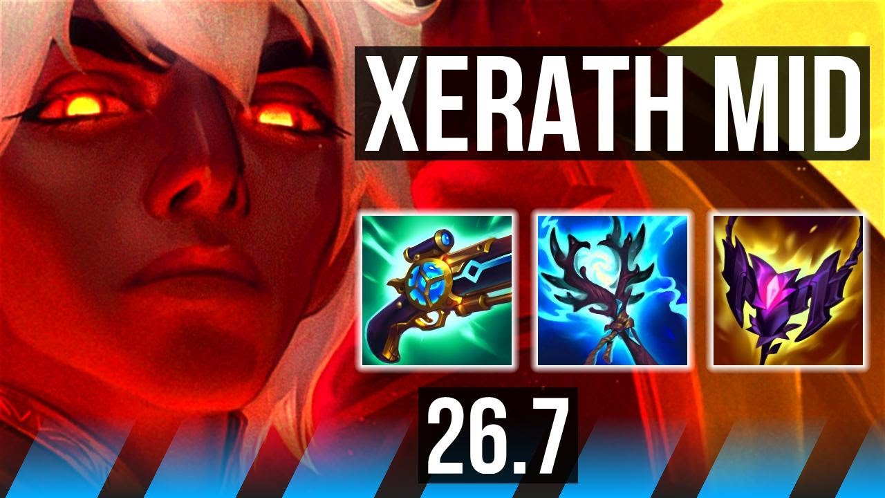 Watch Xerath carry their team against Ekko in Korean Challenger! 
Highlights: Rare keystone: Summon Aery. 
Learn what runes to use, what items to build, understand how to lane, teamfight, and outplay your opponents as #Xerath. 
/// #LeagueOfLegends high elo replay 
 
Thank you for watching! 
Did you learn something new? Share it in the comments! 
If you liked this video, please leave a thumbs up, if you disliked it, be sure to give me feedback in the comments. I appreciate your support! 
 
~~~| DOMISUMREPLAY |~~~ 
High elo replays for every role and champion. Improve your gameplay. Many uploads per day. 
 
~~~| WATCH MORE |~~~ 
Xerath channel: https://www.youtube.com/channel/UCrxG7vtJGOsBv9UVDWa28EQ?sub_confirmation=1 
 
More replays of: 
- Xerath vs Ekko: https://www.youtube.com/playlist?list=PL-YTW3CMZH4VGi2m9zbfFBg_aAmdtqvcu 
- Xerath MID: https://www.youtube.com/playlist?list=PL-YTW3CMZH4W6yTJWrBV7hXvdAwvLClIl 
 
~~~| MATCH INFO |~~~ 
GAME TYPE: Ranked Solo/Duo 5v5 
REGION: KR 
AVERAGE RANK: Challenger 
SEASON: Season 2026 
PATCH: 26.7 
 
~~~| SPECTATED PLAYER |~~~ 
CHAMPION: Xerath 
SKIN: Arcana Xerath (Sapphire) 
RANK: Challenger 
RIOT ID: Xerath # RANK2 
OP.GG: https://op.gg/summoners/kr/Xerath-RANK2 
RUNES: SORCERY - Summon Aery, Manaflow Band, Transcendence, Scorch; INSPIRATION - Triple Tonic, Cash Back (Attack Speed + Adaptive Force + Health) 
 
~~~| OPPONENT |~~~ 
CHAMPION: Ekko 
SKIN: True Damage Ekko (Pearl) 
RANK: Grandmaster 
RUNES: DOMINATION - Hail Of Blades, Sudden Impact, Sixth Sense, Relentless Hunter; SORCERY - Absolute Focus, Manaflow Band (Adaptive Force + Adaptive Force + Health) 
 
I am not one of the summoners playing in the matches uploaded to this channel, so I am unfortunately unable to answer questions about decisions made by the summoners in the game. 
 
played at 2026-04-10 10|36|40 (CEST); rec on sd-orange at 2026-04-13 03|36|54 (CEST); mtdt at 2026-04-13 04|27|01 (CEST); KR-8167738955-MID-RED