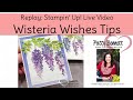 5 tips for making wisteria wishes cards from stampin up