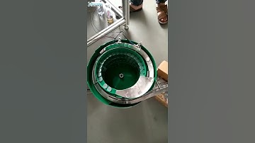 Automatic induction seal pad wad vibrating sorting feeding bowl working video