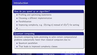 Quantum Computing: 1st lecture (introduction, foundations)