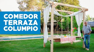 Cómo hacer un comedor de terraza columpio