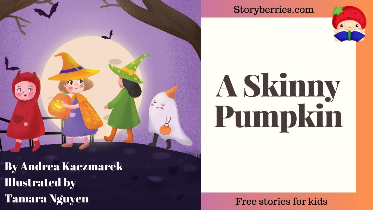 A SKINNY PUMPKIN 🍓 Read along animated picture book with English subtitles 🍓 #halloween #feelings