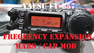 Yaesu FT-857 Frequency Expansion MARS / CAP modification