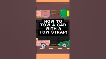 HOW TO TOW A CAR WITH A TOW STRAP! Explained #shorts #cars #supercars #automotive #mechanic