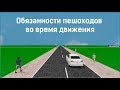 Обязанности пешеходов во время движения