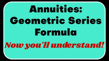 An Important Formula: Geometric Series