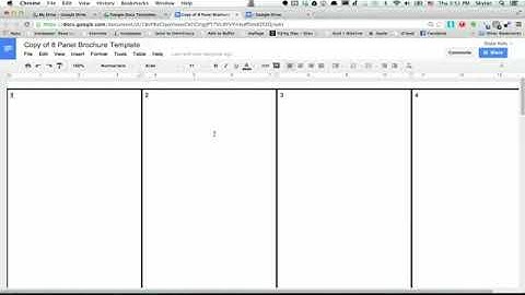 How to Make a Brochure Using Google Docs