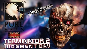 [english] PureArts Terminator 2 T-800 Battle Damaged Bust // Unboxing and Review