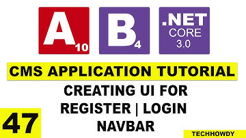 Creating UI for Register, Login & Navigation Menu in Angular App | Angular 10 | ASP.NET CORE 3.0
