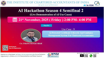 AI Hackathon S4 SF2 UC9 - AI-Powered Certificate Lifecycle & Guidance System - CA. Umang Sanjay Shah