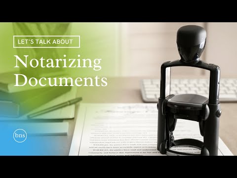 Vidéo: Comment Notarier Des Documents