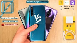 Realme X50 5G vs Redmi K30 vs Oppo Reno 3 Pro 5G