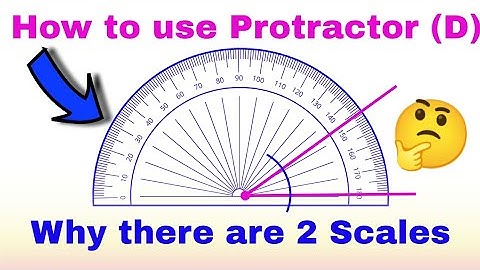 😱How to use a Protractor | Why there are two scales in  Protractor | geometry |How to measure angles