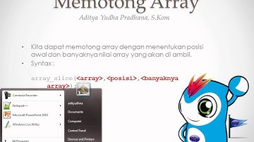 Memotong Array pada PHP