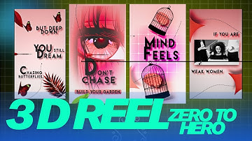 From ZERO to HERO 3D Reels in 5 Hours ! 2025 VIRAL TUTORIAL AFTER EFFECTS