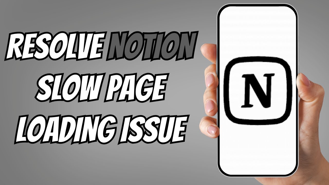 How to Troubleshoot Notion App Slow Page Loading Issues - YouTube