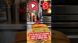 "Why Cake Cracked on Top” #cake #bakinghacks #baking #shorts