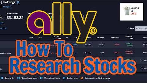 Ally Invest BASICS - How To Find Stocks To Invest In | How To Research Stocks On Ally Invest