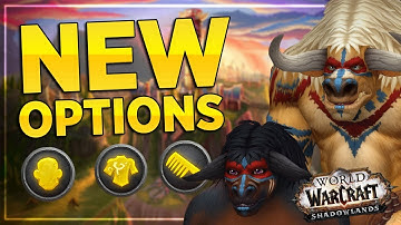 NEW Tauren Tattoos & Fur Color |  Shadowlands Alpha Character Customization