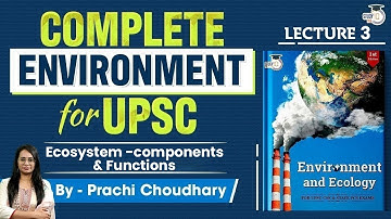 Environment and Ecology Series: Lecture 3 - Ecosystem Components and Functions | UPSC GS 3 | StudyIQ