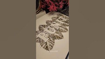 comment name you want #art #drawing #nameart #leafart #shortsfeed #shorts