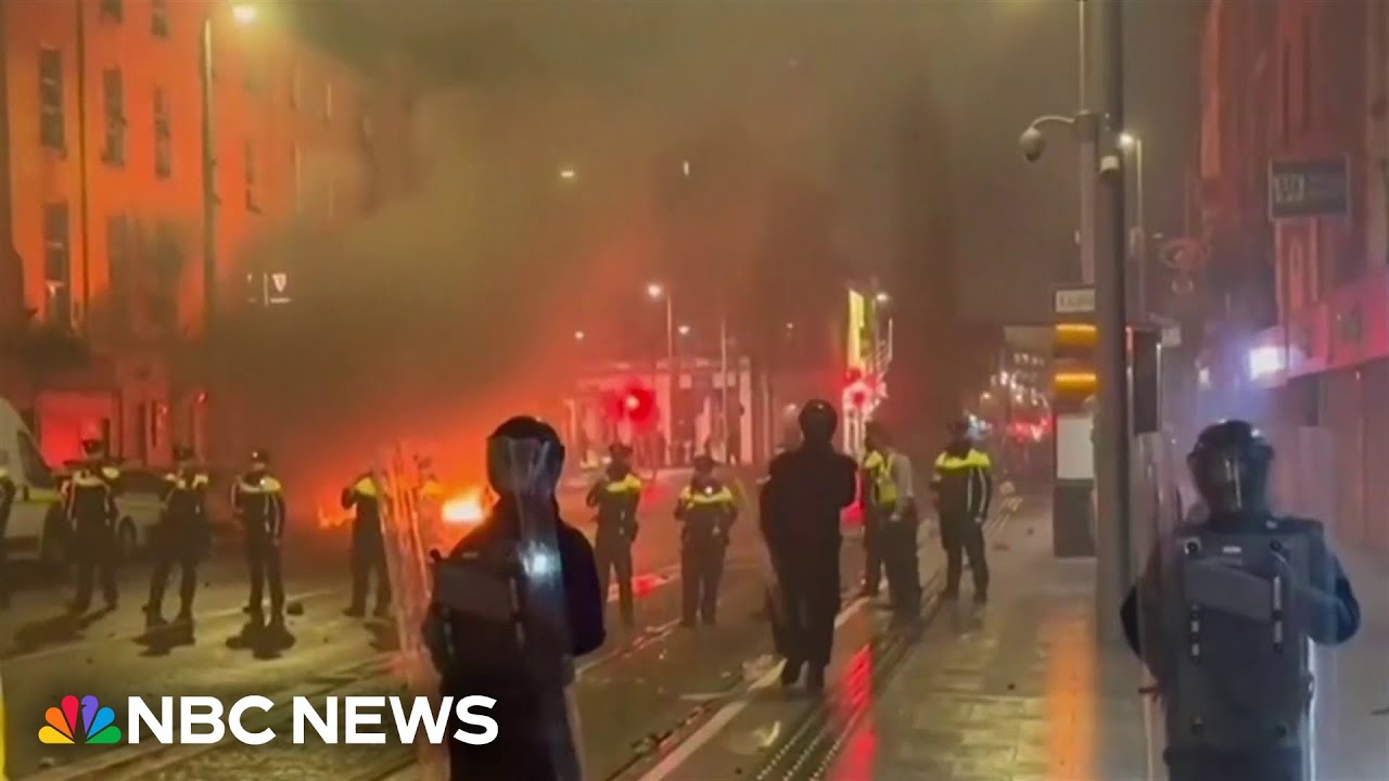 Irish prime minister condemns riots in Dublin after stabbing attack