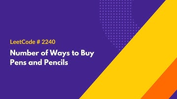 Number of Ways to Buy Pens and Pencils - LeetCode 2240 - Java Solution